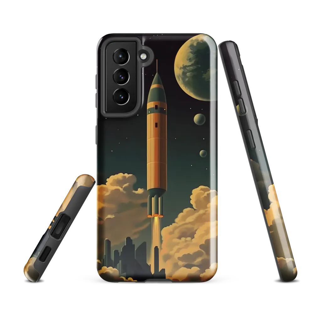 Journey Through the Cosmic Frontier | Phone Case |  S21 FE | Tough Case | Glossy