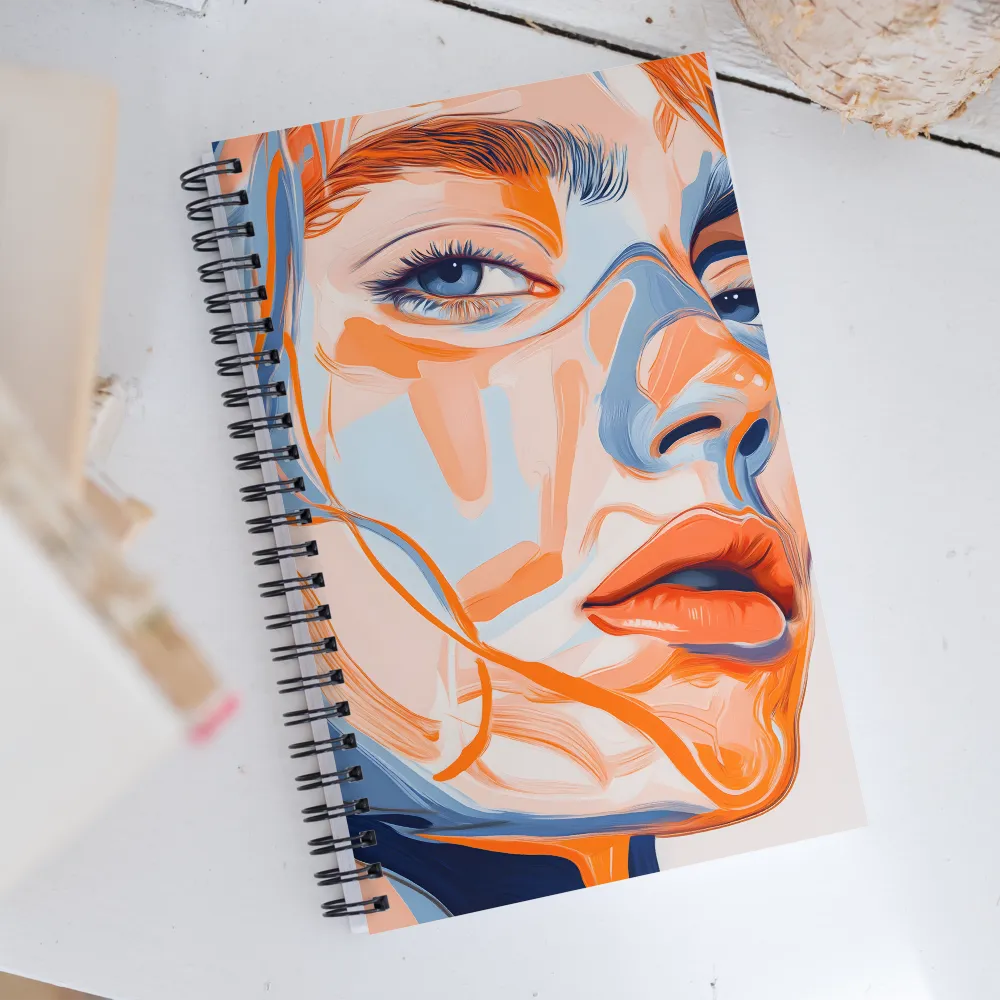 Echoes of Color: A Contemporary Portrait | Spiral Notebook