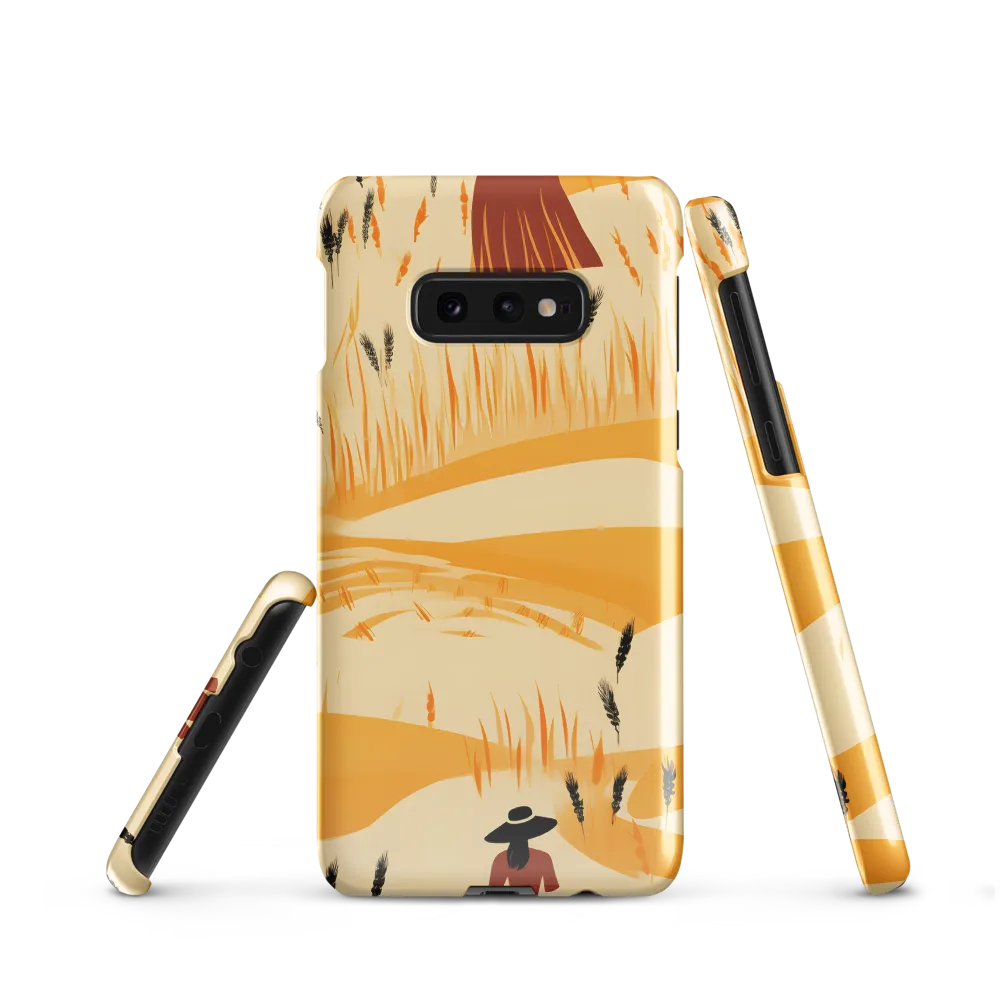 Embracing the Fields: A Floral Journey | Phone Case |  S10e | Snap Case | Glossy