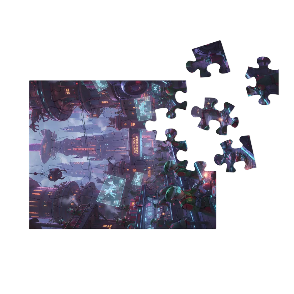 North Pole Fabricatorium 
 Jigsaw Puzzle in Tin Box
