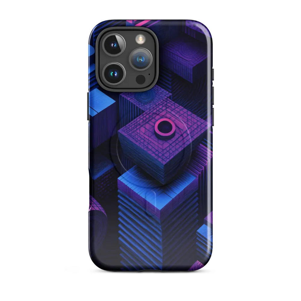 Geometric Dreams in Blue and Purple