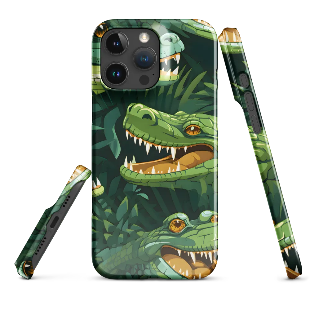 Fierce Crocodilian Medley | Phone Case |  16 Pro Max | Snap Case | Glossy