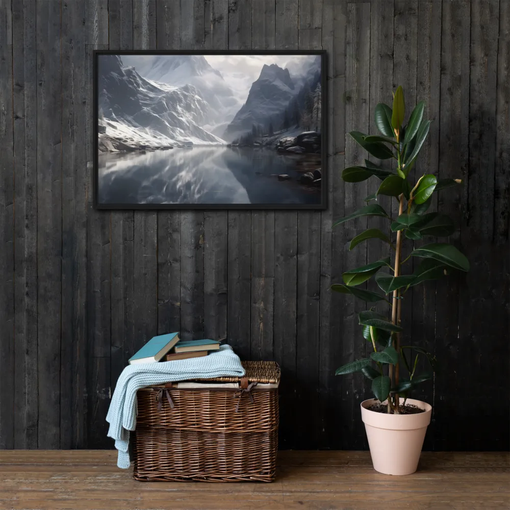 Echoes of Tranquility | Canvas with Black Frame | 24″×36″