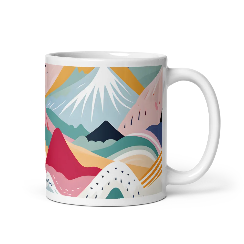 Harmonious Mountain Waves | Mug with White inside | 11 oz