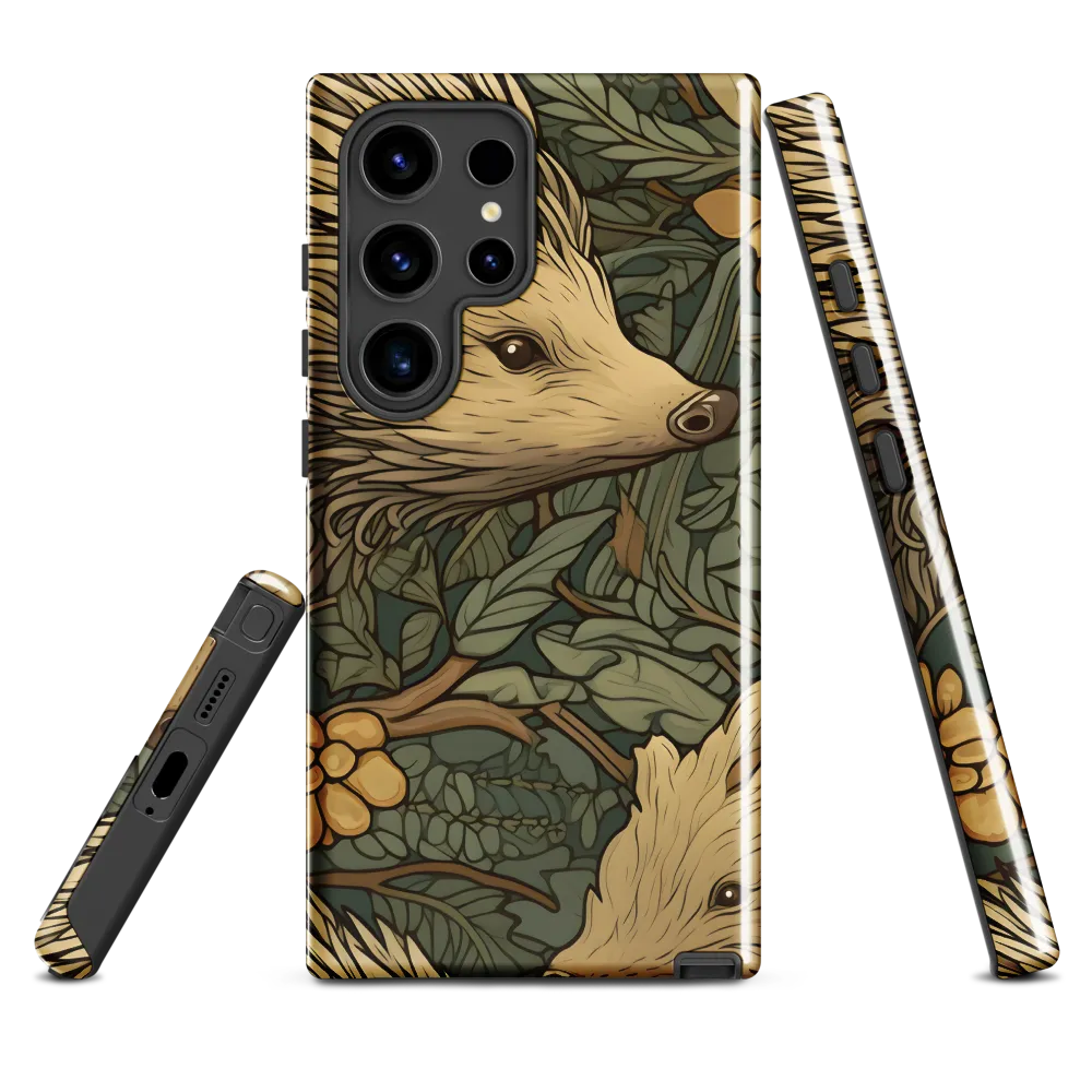 Whimsical Hedgehog Garden | Phone Case |  S24 Ultra | Tough Case | Glossy