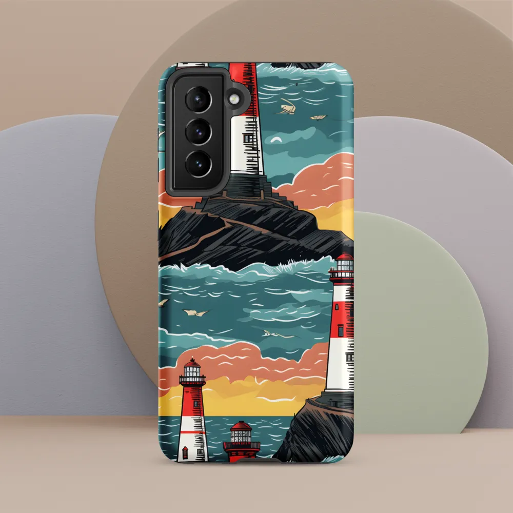 Lighthouses in a Whimsical Ocean