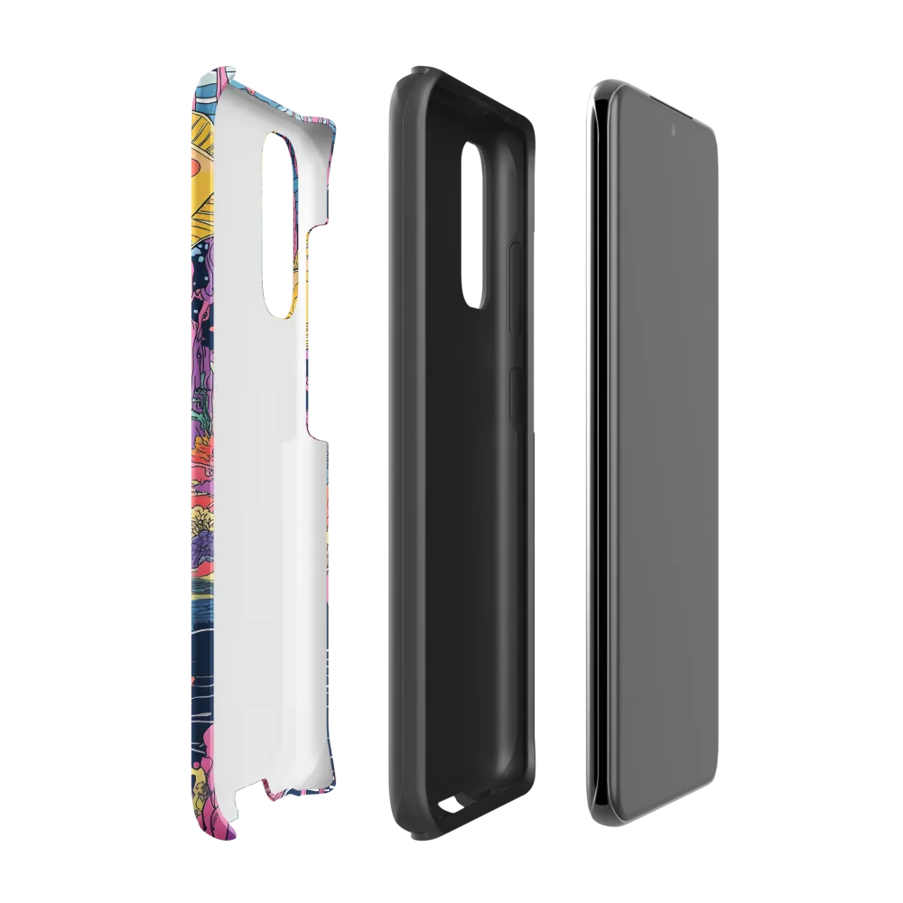 Underwater Dreamscape: A Playful Encounter | Phone Case |  S20 | Tough Case | Matte