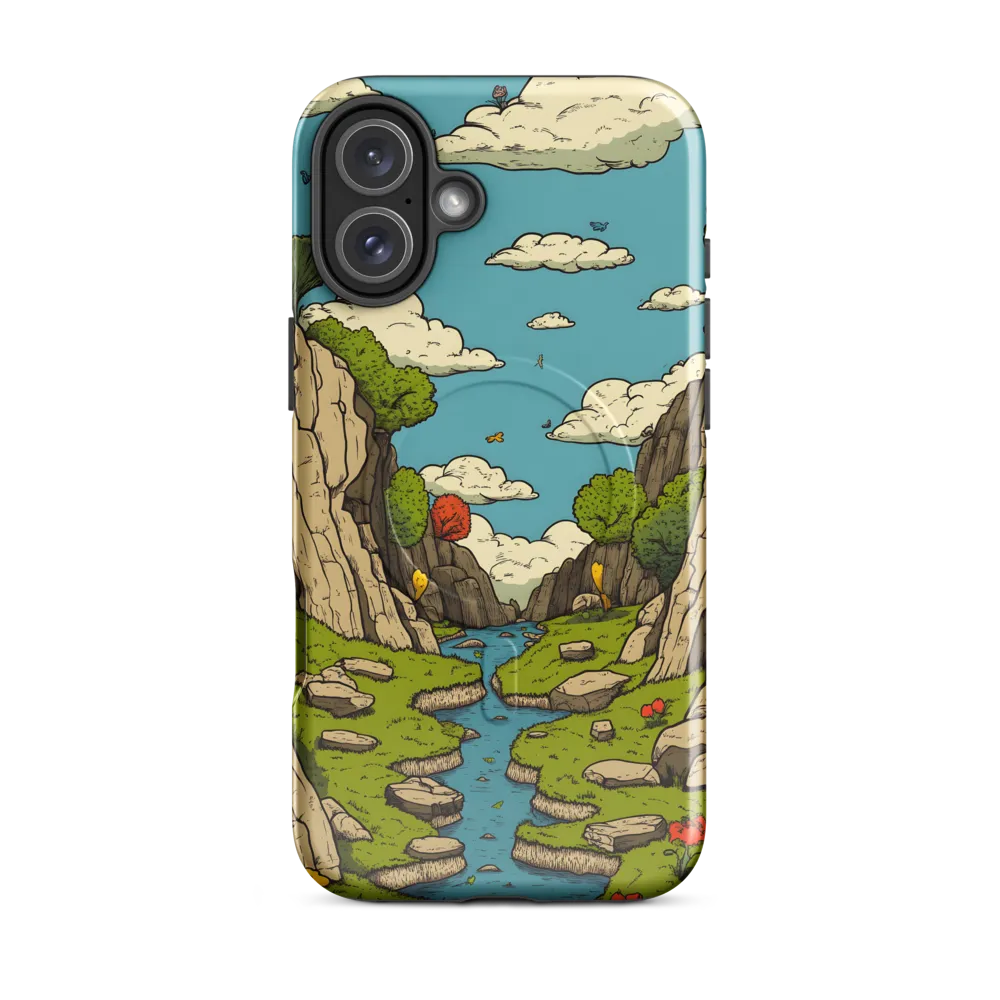 Whimsical Serenity: A Canyon Landscape