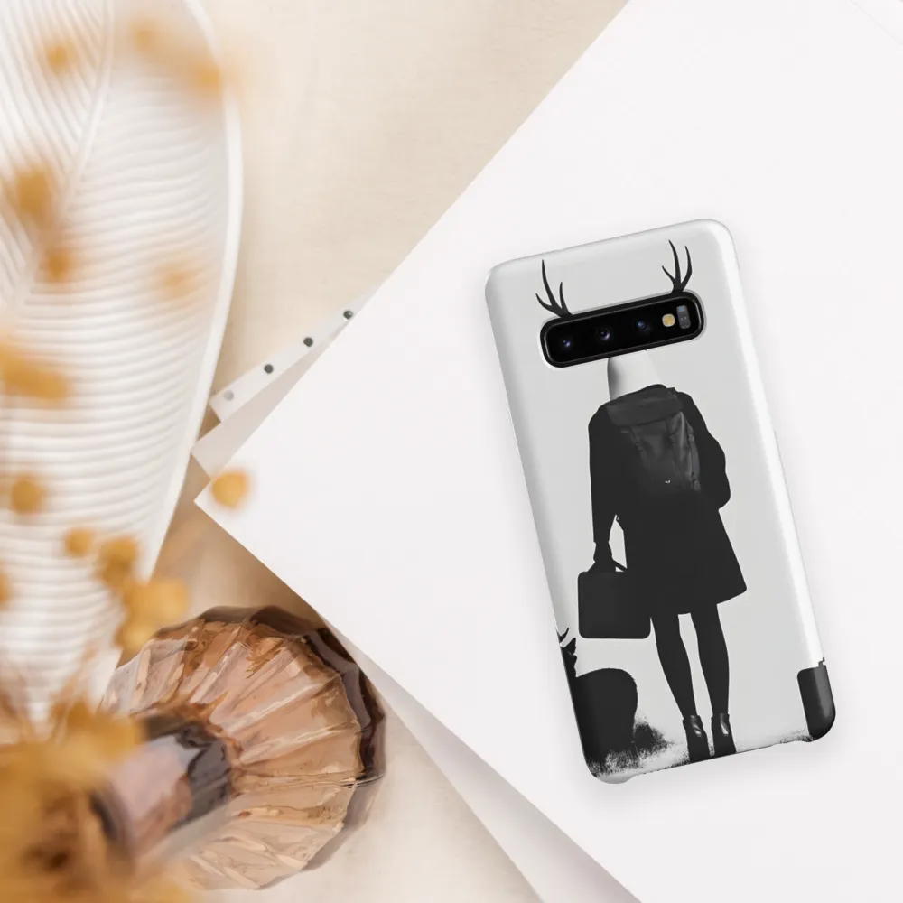 Antlered Reflections | Phone Case |  S10 | Snap Case | Matte