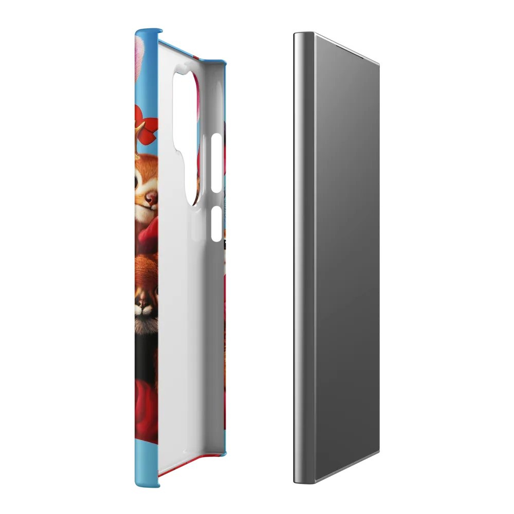Harmony in Whimsy: A Modern Animal Ensemble | Phone Case |  S24 Ultra | Snap Case | Matte
