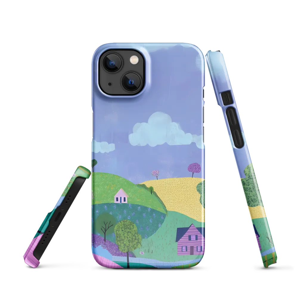 Whimsical Hills and Quaint Homes | Phone Case |  13 | Snap Case | Glossy
