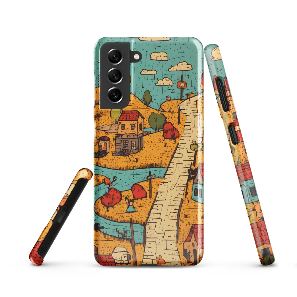 Whimsical Village Landscape
