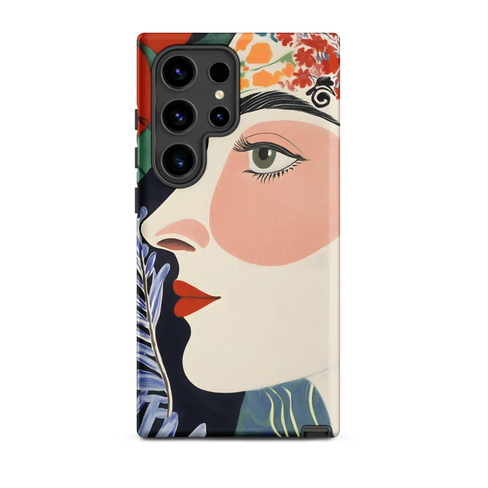 Floral Serenade: A Modern Portrait