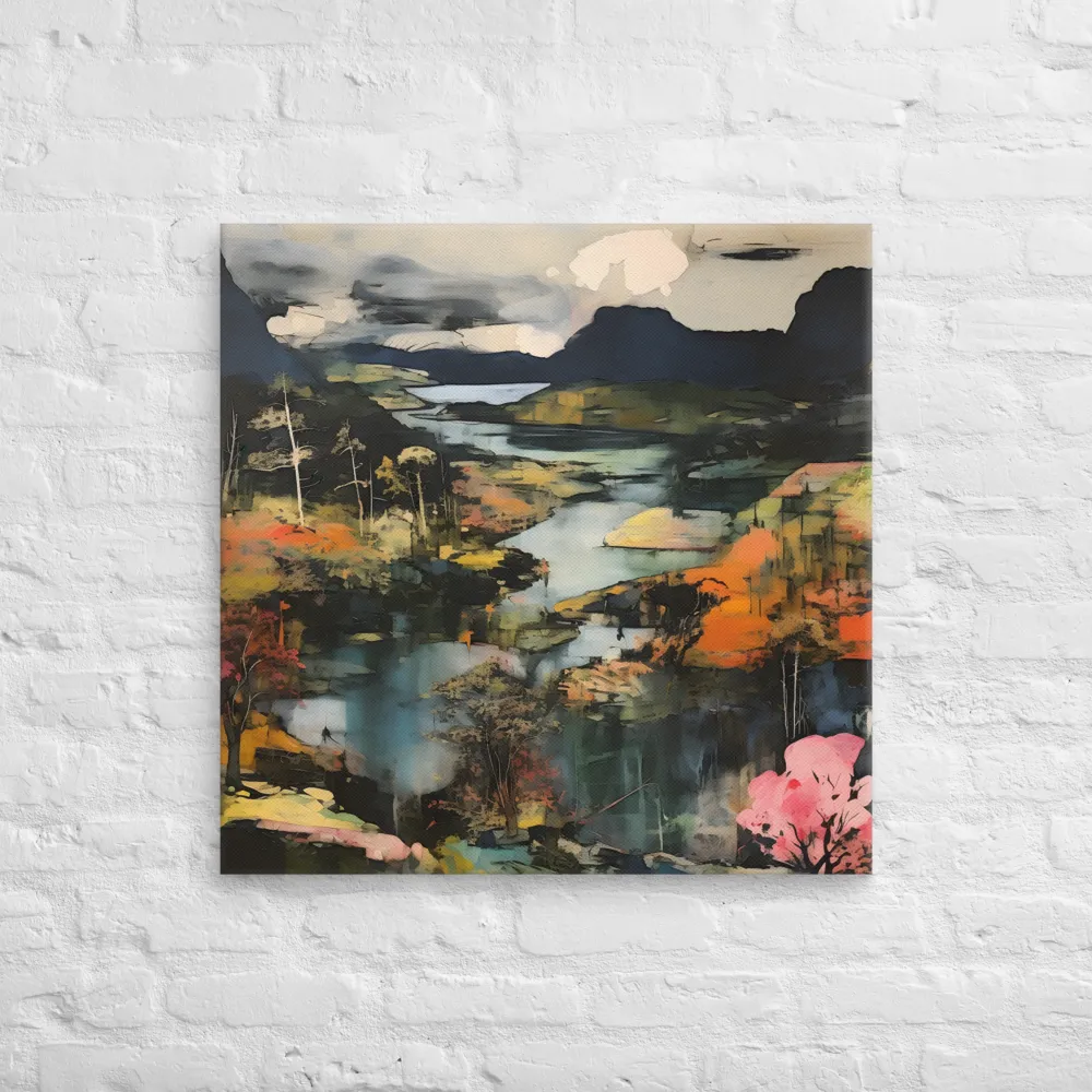 Harmony of Nature: An Abstract Journey | Canvas | 28″×28″