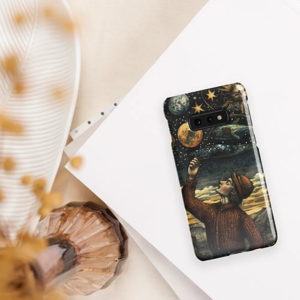 Cosmic Curiosity: A Journey Beyond Earth | Phone Case |  S10e | Snap Case | Glossy