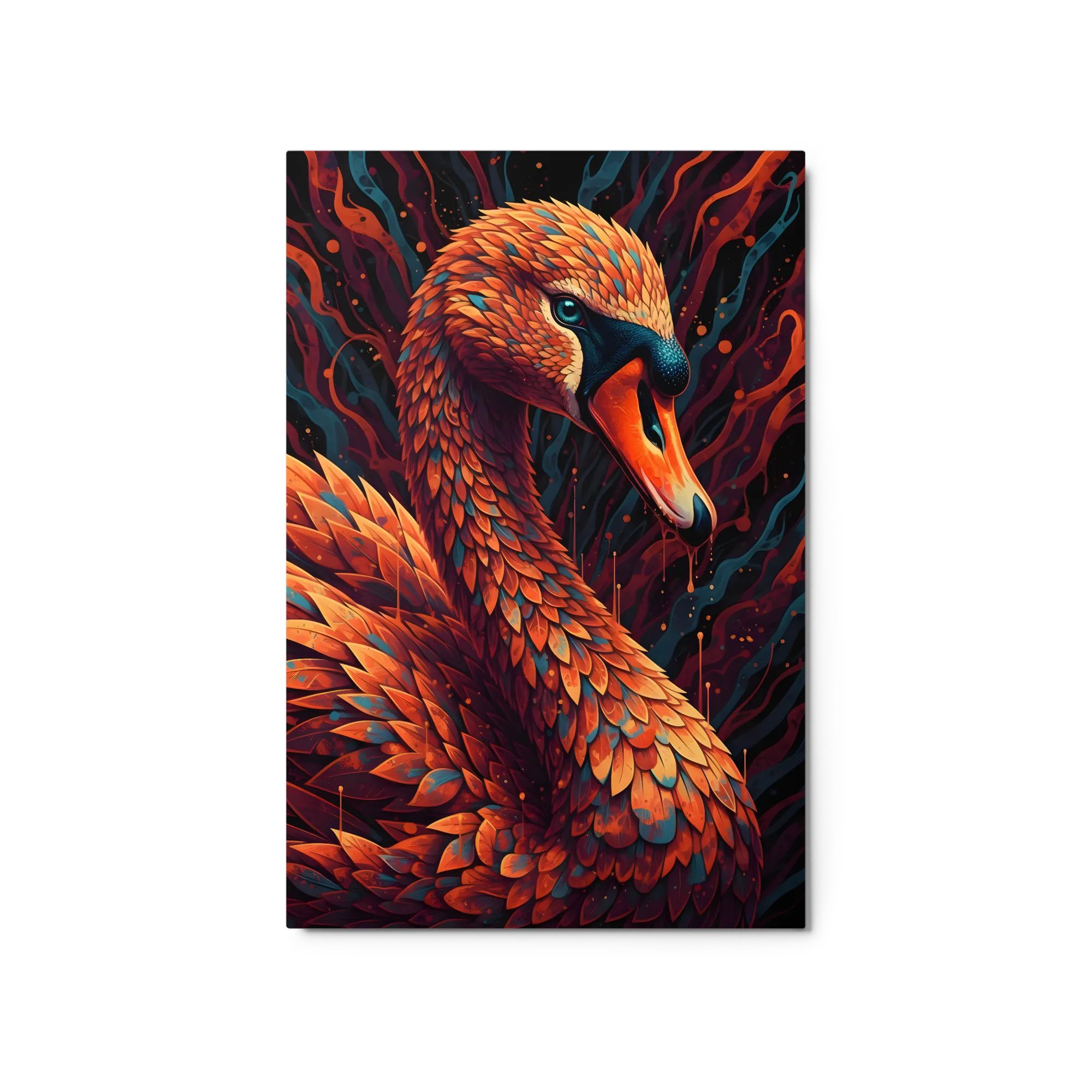 Ember Swan 
 Metal Print | 20″x 30″