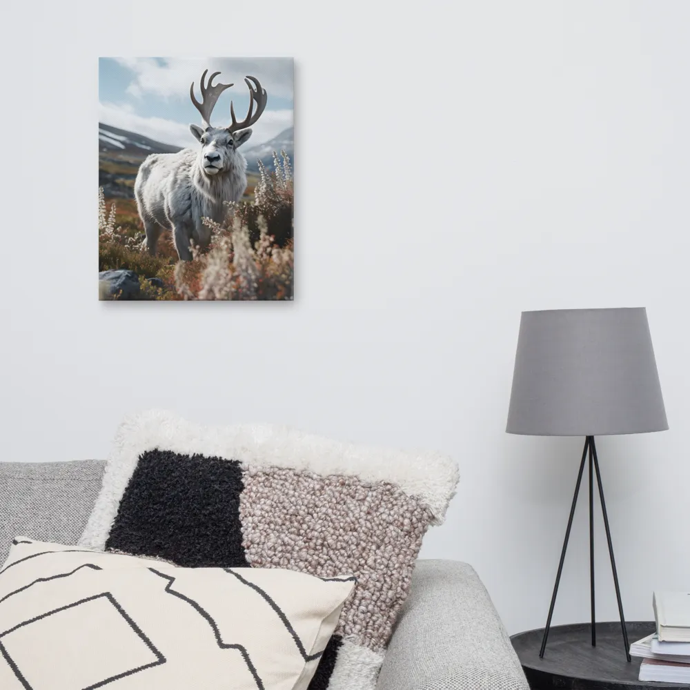 Majestic Harmony: The Reindeer in Nature | Canvas | 16″×20″