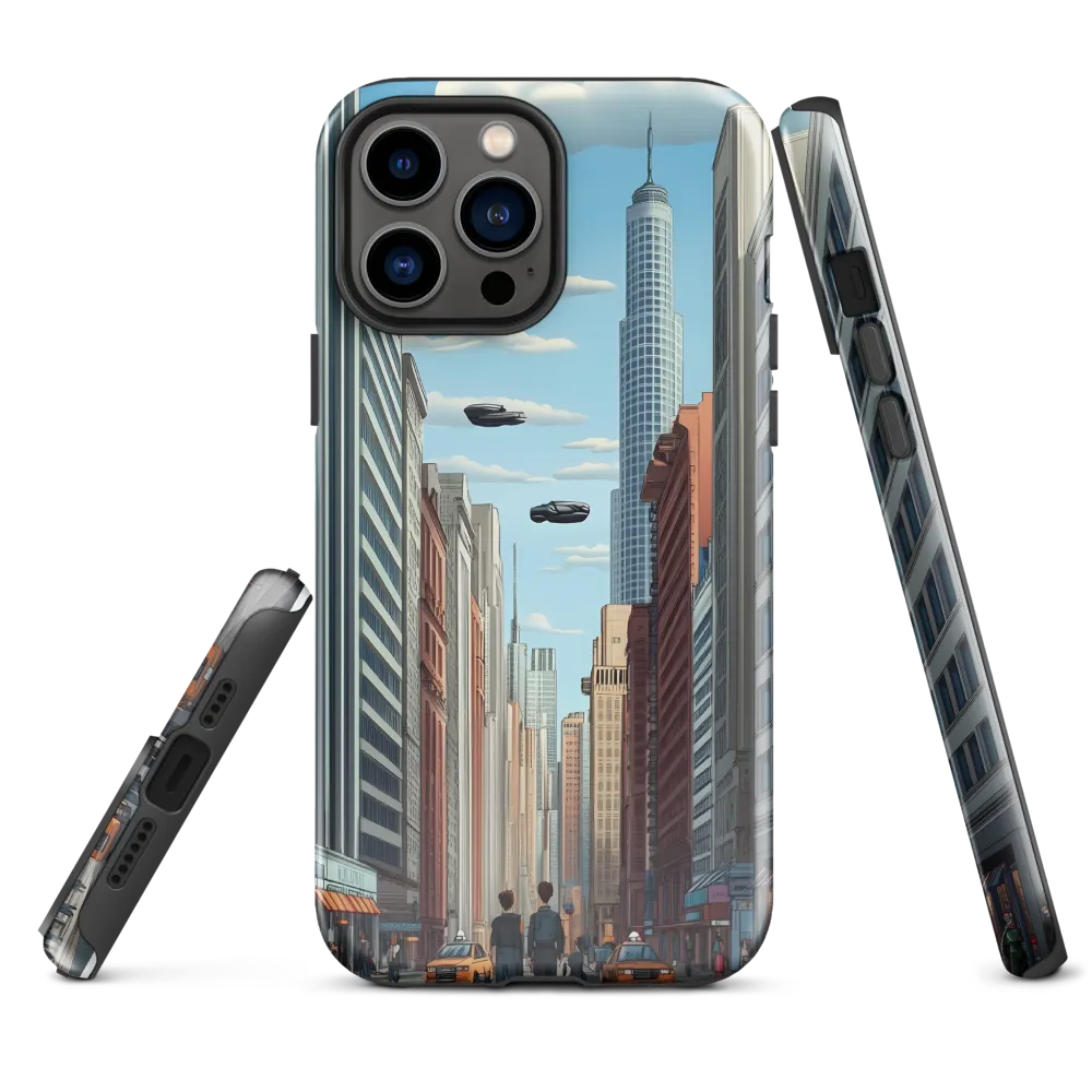 Futuristic Stroll through the Urban Skyline