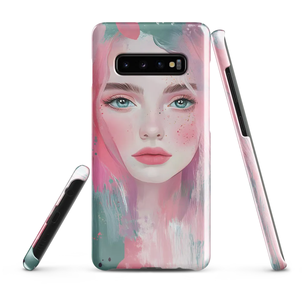 Dreamy Serenity: A Contemporary Portrait | Phone Case |  S10 Plus | Snap Case | Glossy