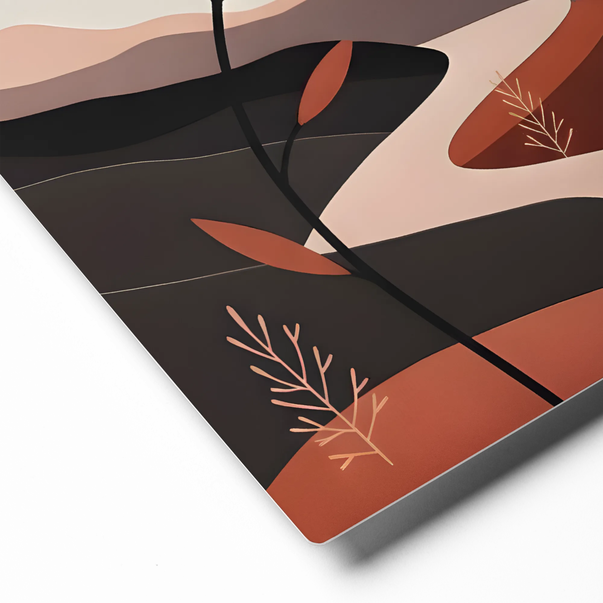 Hummingbird & Blossom 
 Metal Print | 12″x 12″