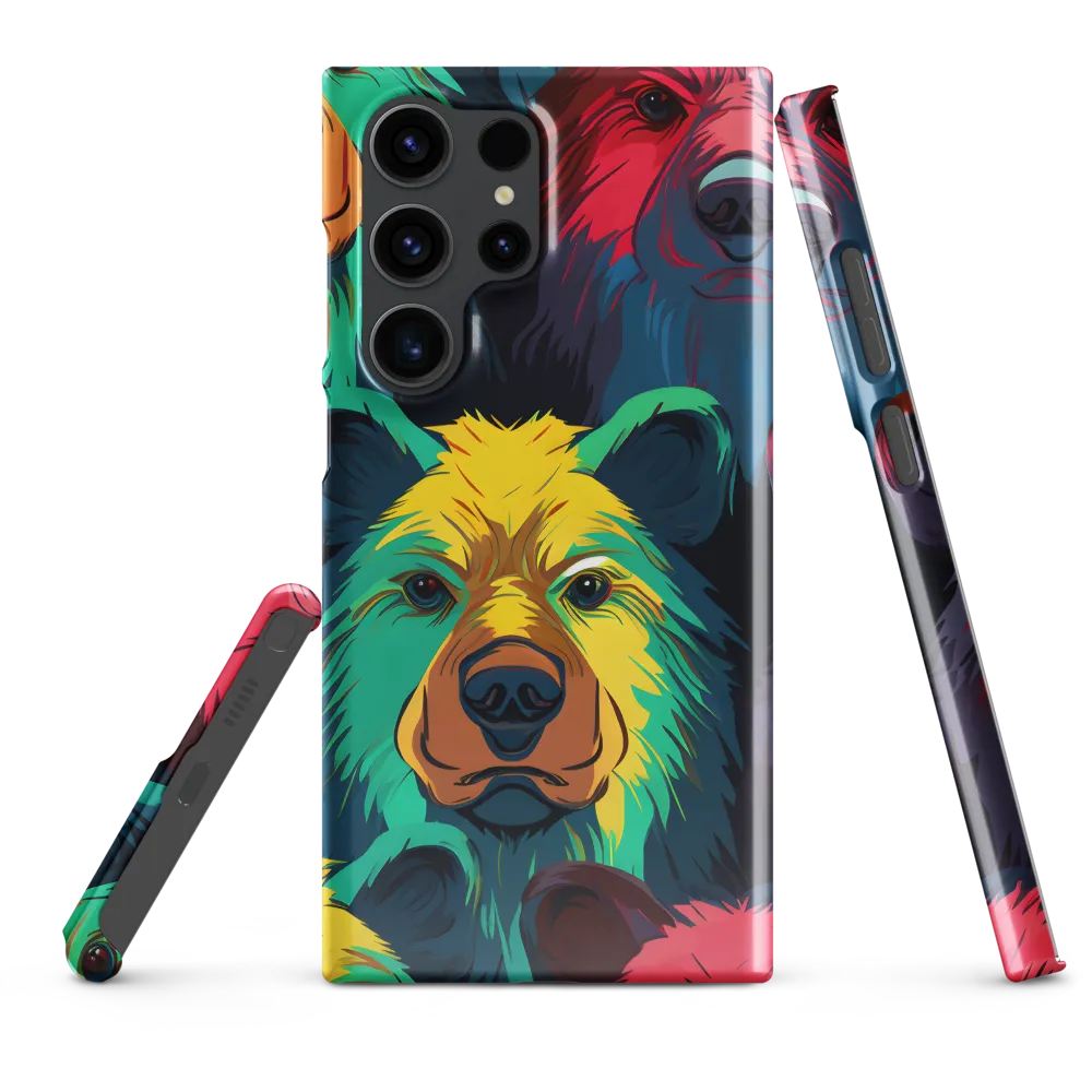 The Colorful Essence of Bears | Phone Case |  S23 Ultra | Snap Case | Glossy