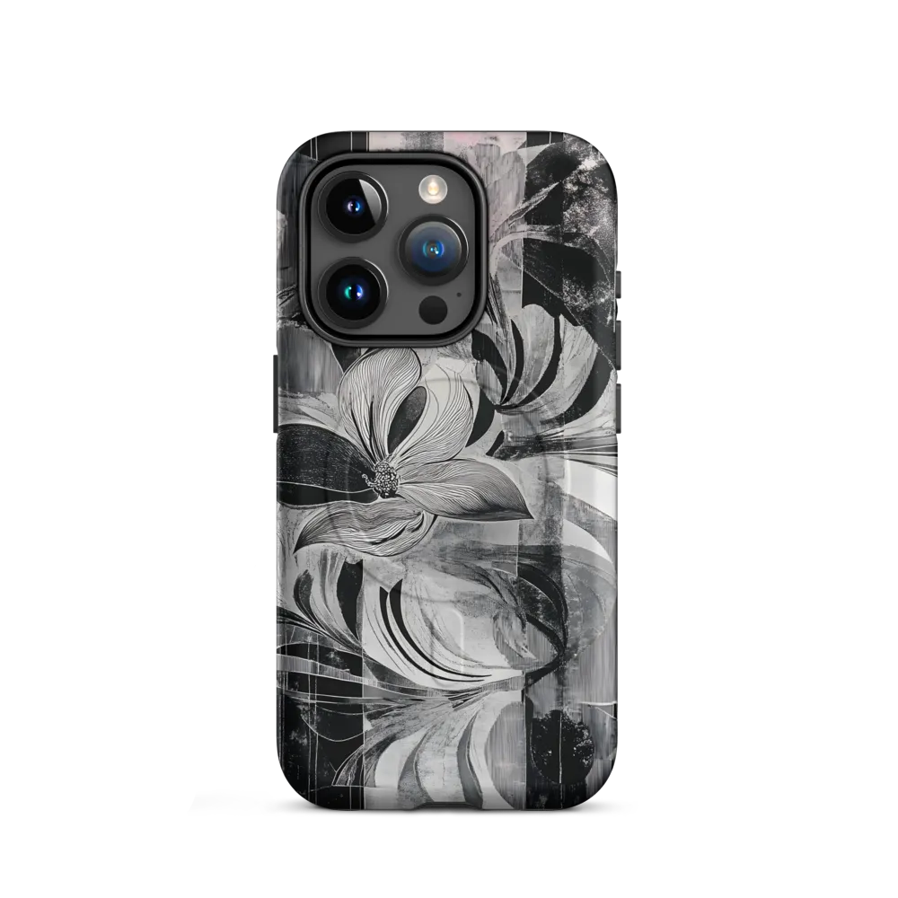 Floral Fusion in Monochrome