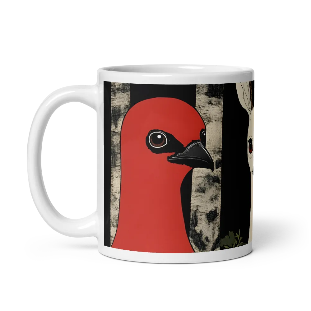 Whimsical Gathering: A Dance of Birds | Mug with White inside | 11 oz