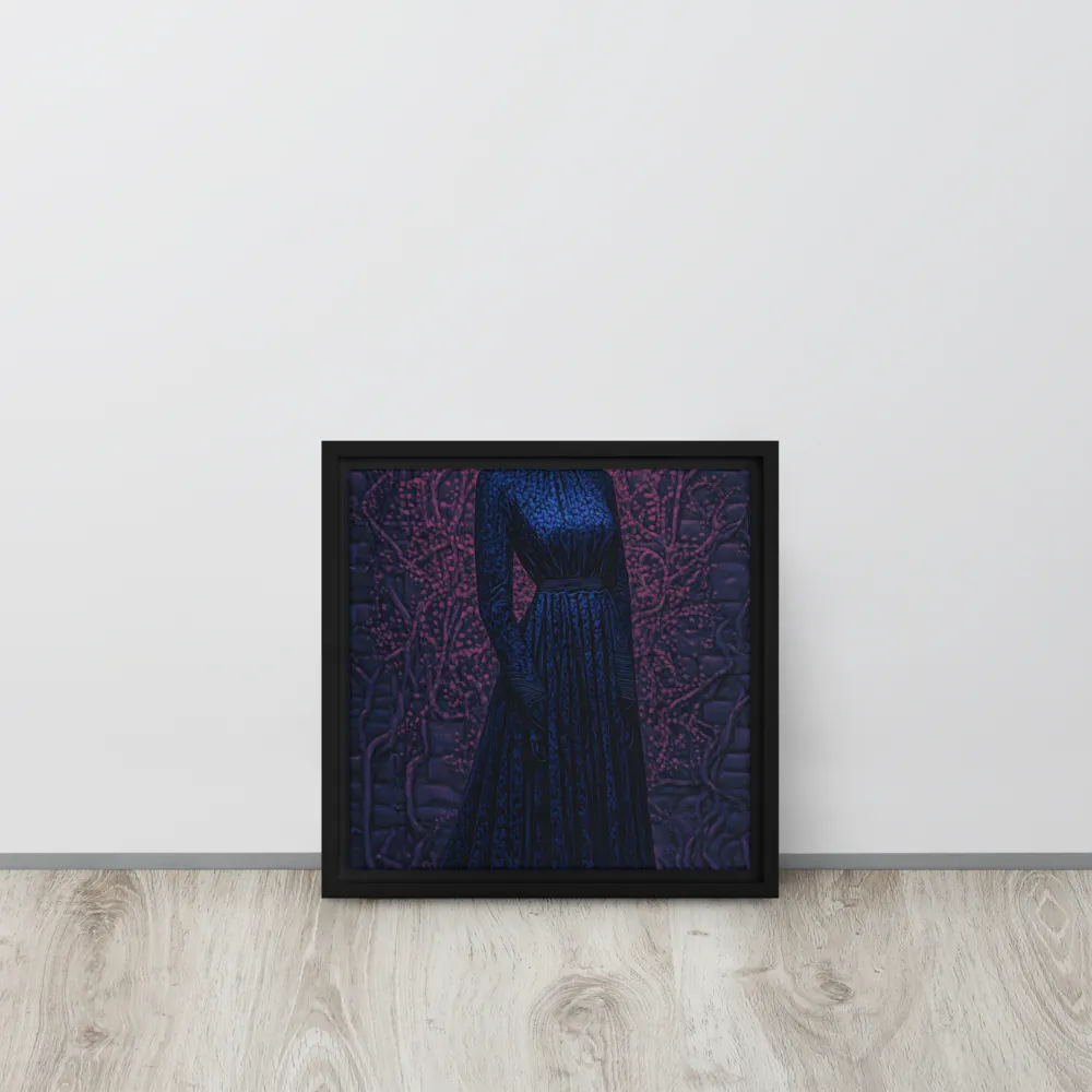 Veil of Enigma | Canvas with Black Frame | 12″×12″