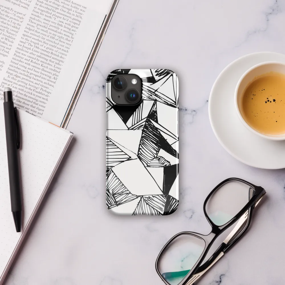 Dynamic Geometry in Ink | Phone Case |  15 | Snap Case | Glossy