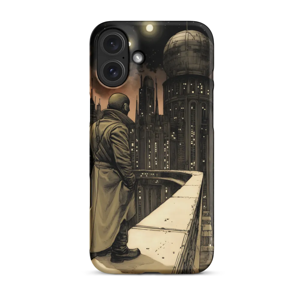 A Contemplative Gaze Over the Futuristic Metropolis
