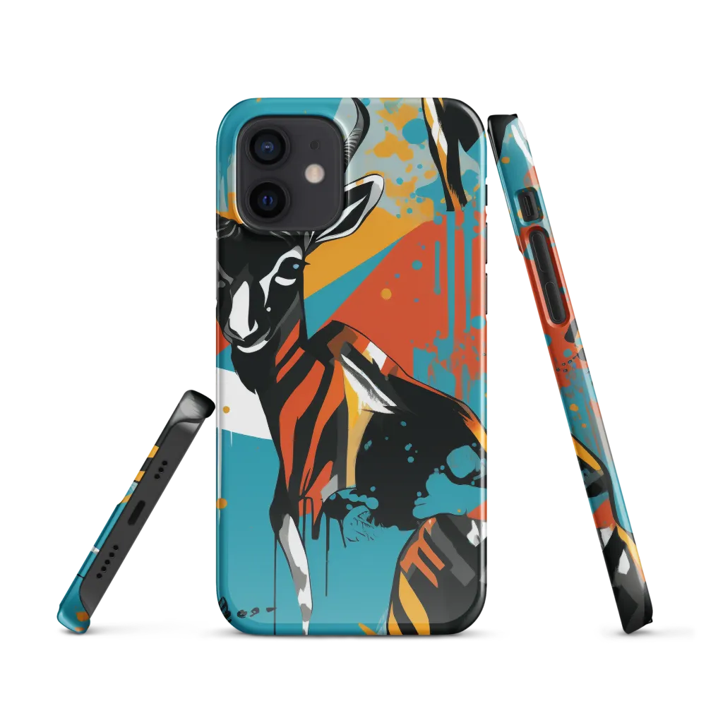 Dynamic Antelope in Vivid Abstract