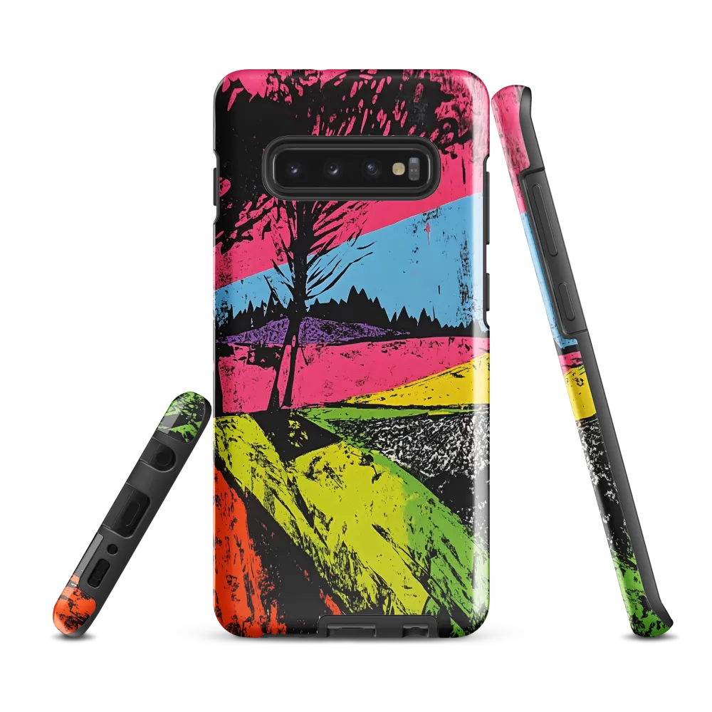 Vibrant Landscapes: An Abstract Interpretation | Phone Case |  S10 Plus | Tough Case | Glossy