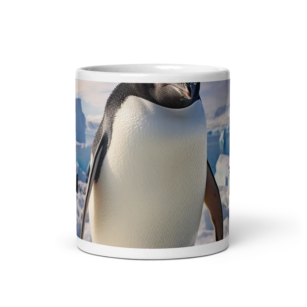 Solitary Majesty: Arctic Penguin on Ice | Mugs | Multiple Sizes & Colors