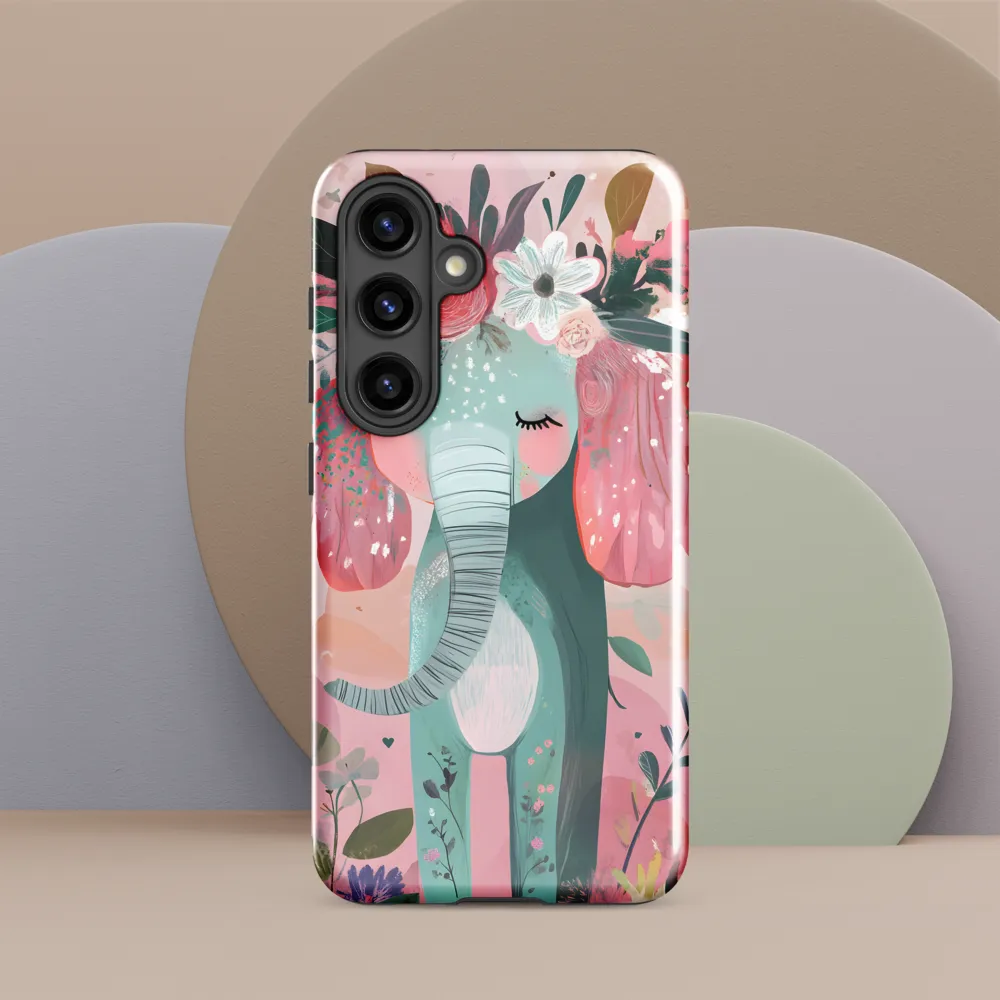 Whimsical Elephant in Bloom