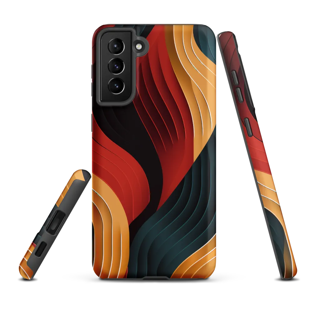 Dynamic Waves of Color | Phone Case |  S21 Plus | Tough Case | Matte