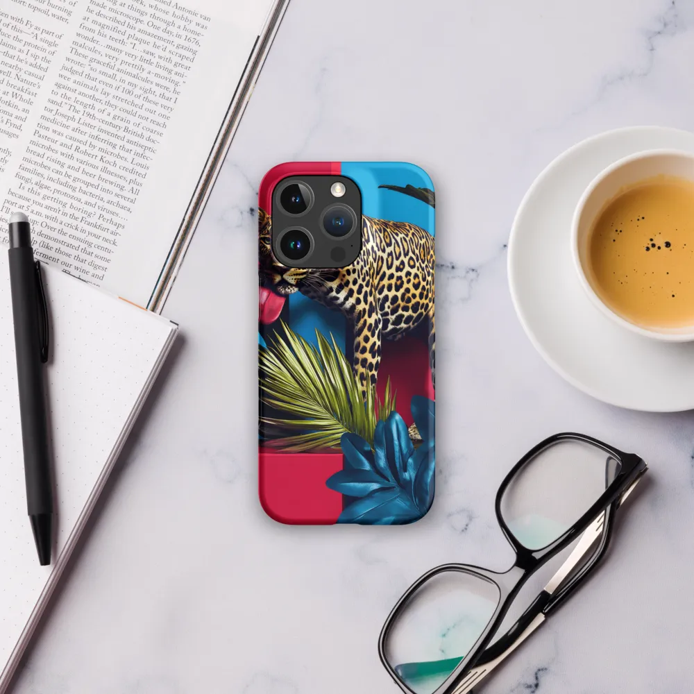 Playful Leopard in Vibrant Paradise
