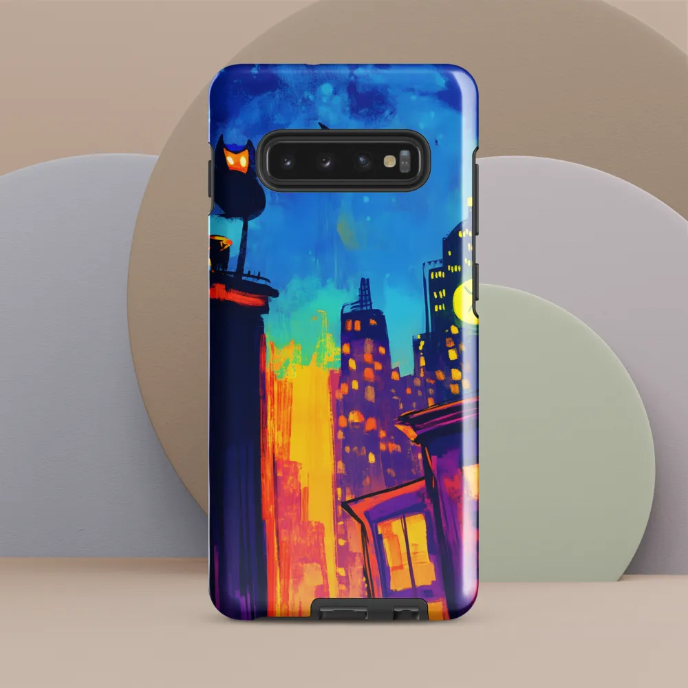 Urban Twilight: The Watchful Owl | Phone Case |  S10 Plus | Tough Case | Glossy