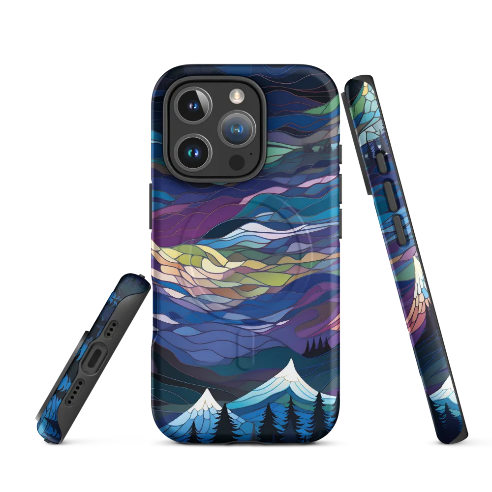 Twilight Peaks: An Abstract Mountain Landscape