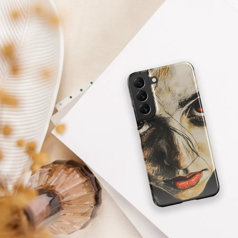 Gaze of Intensity | Phone Case |  S22 | Snap Case | Glossy
