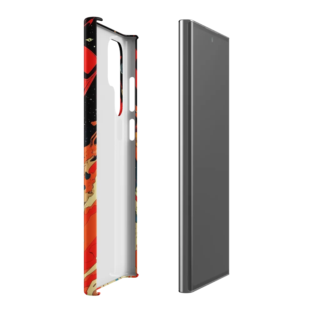 Cosmic Descent of the Astronaut | Phone Case |  S22 Ultra | Snap Case | Matte