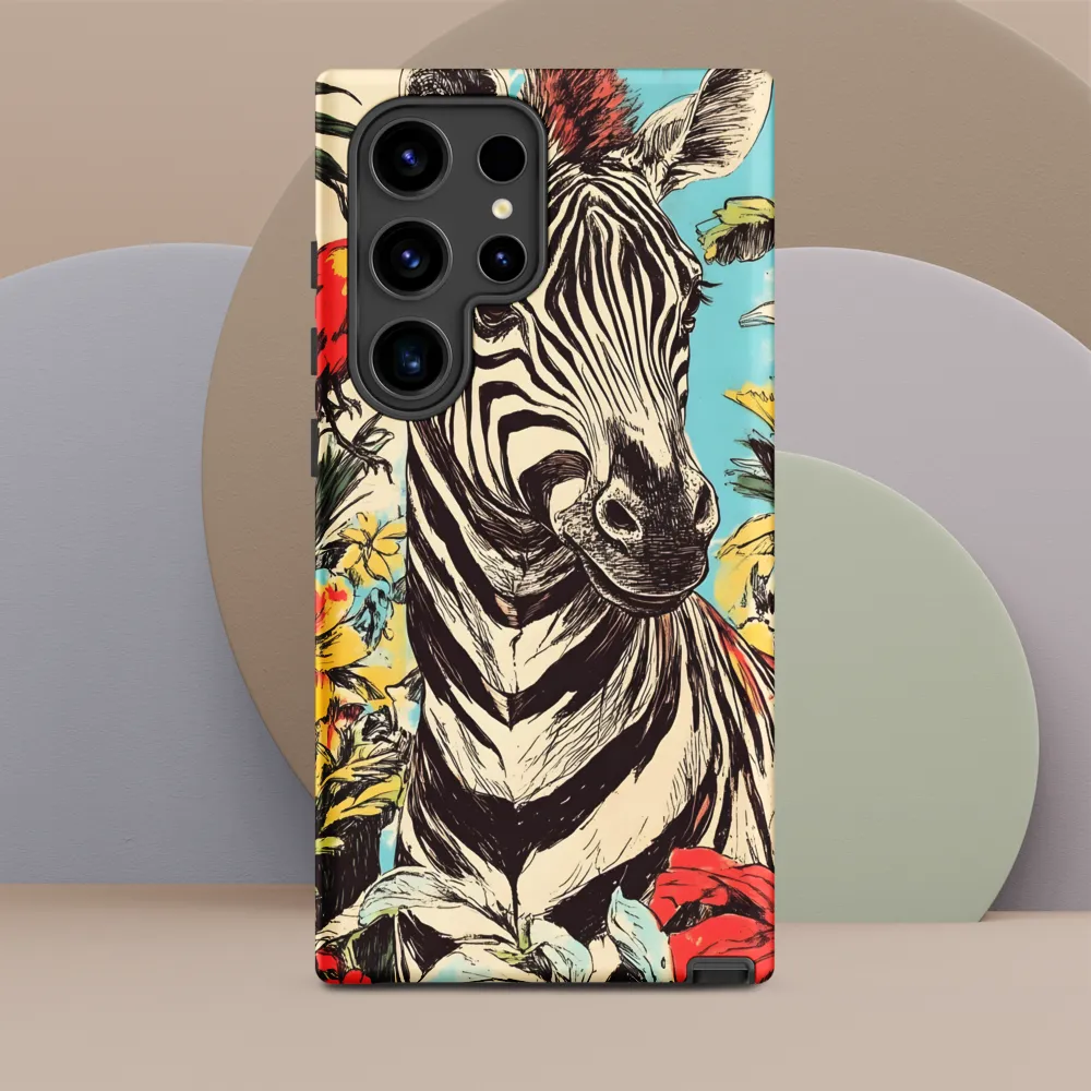 Zebra in Tropical Reverie