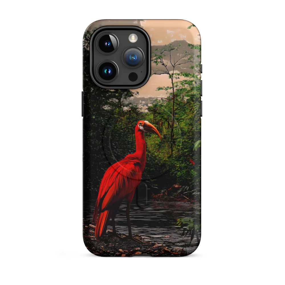 Enigmatic Elegance: The Scarlet Observer