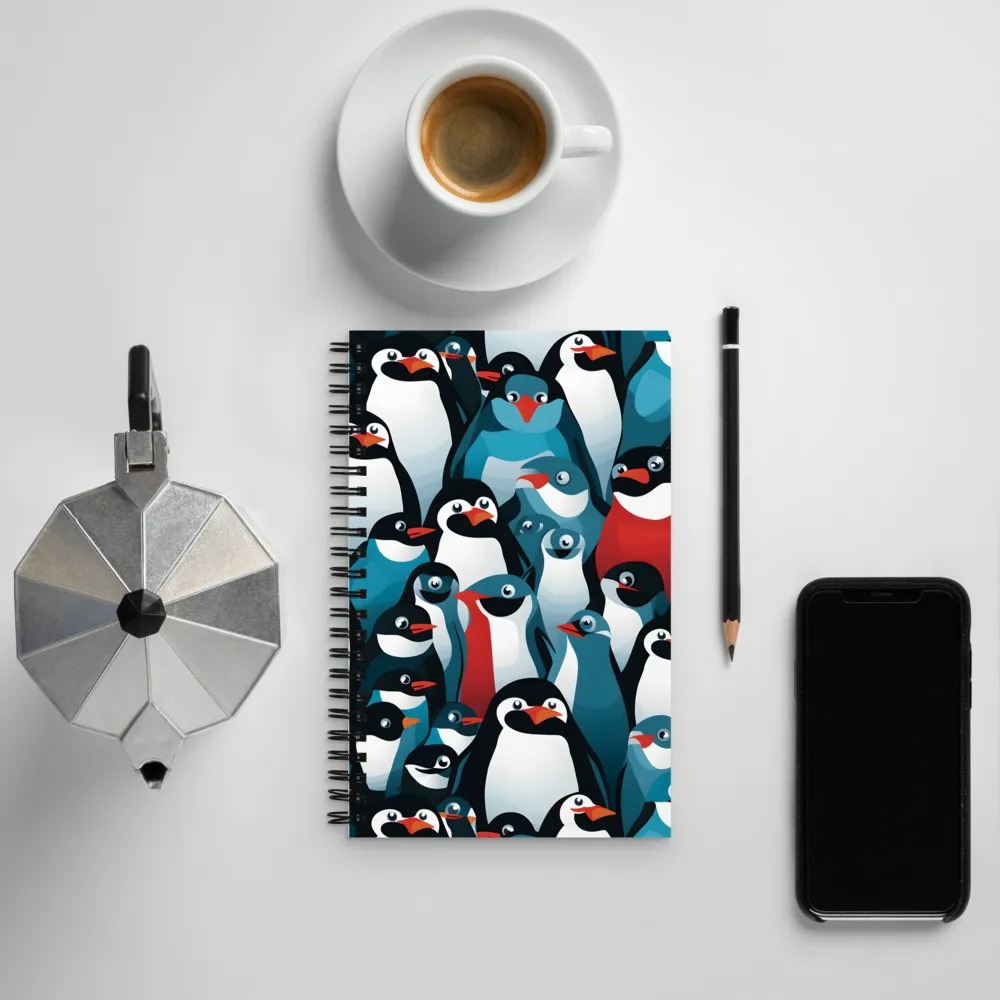 Penguin Parade | Spiral Notebook