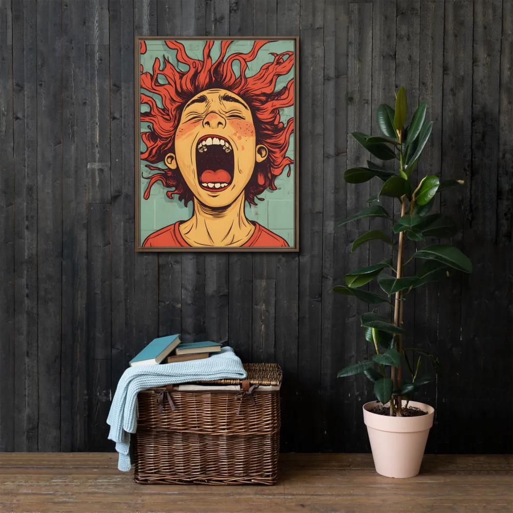 Fury Unleashed | Canvas with Brown Frame | 24″×32″