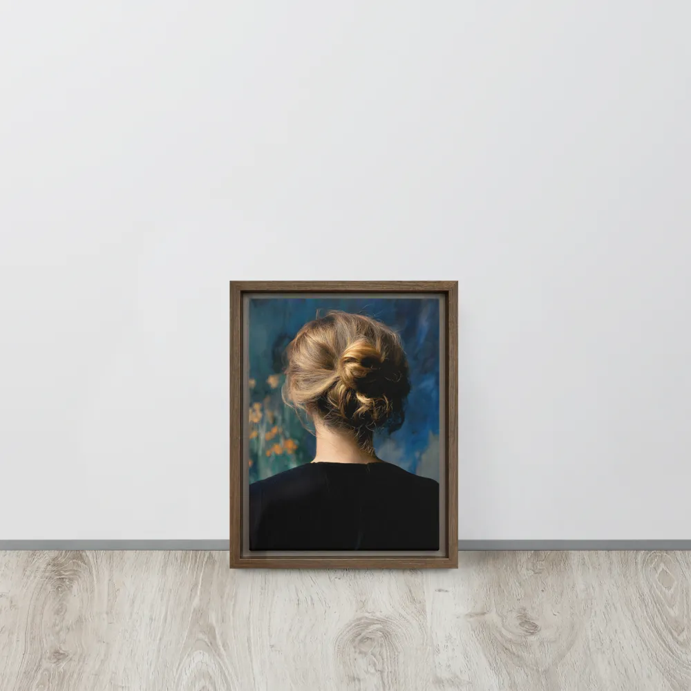 Whispers of Tranquility | Canvas with Brown Frame | 9″×12″