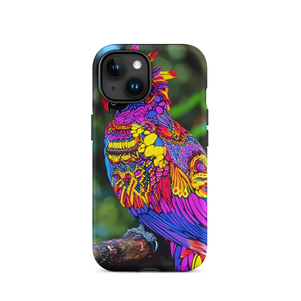 Vibrant Psychedelic Parrot