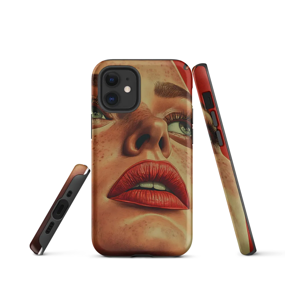 Red Intensity: A Portrait of Elegance