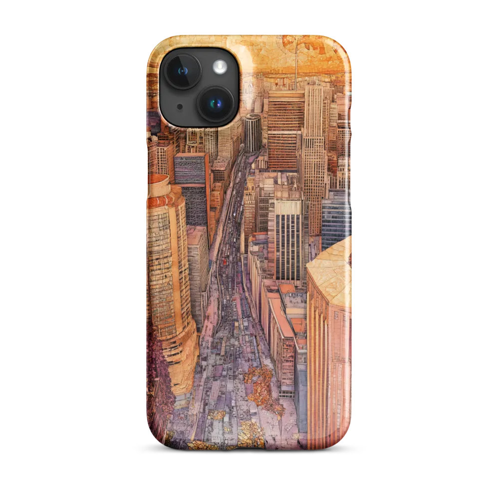 Mosaic Cityscape at Dusk