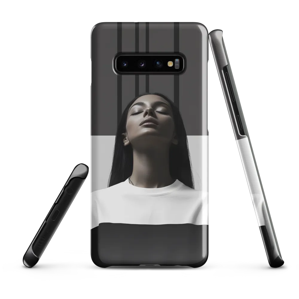 Serenity in Monochrome | Phone Case |  S10 Plus | Snap Case | Glossy