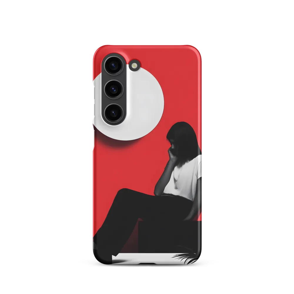 Contemplation in Red | Phone Case |  S23 | Snap Case | Matte